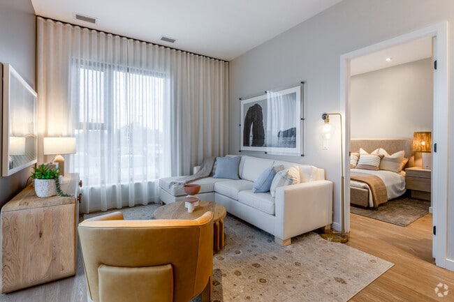 2BR + Den, 2BA - 936SF - Living Room - Camby