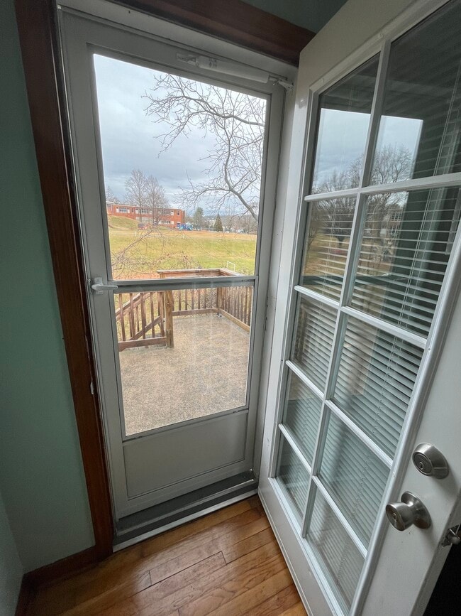 Back deck overlooks Sunrise Elementary School field - 1413 Grace St