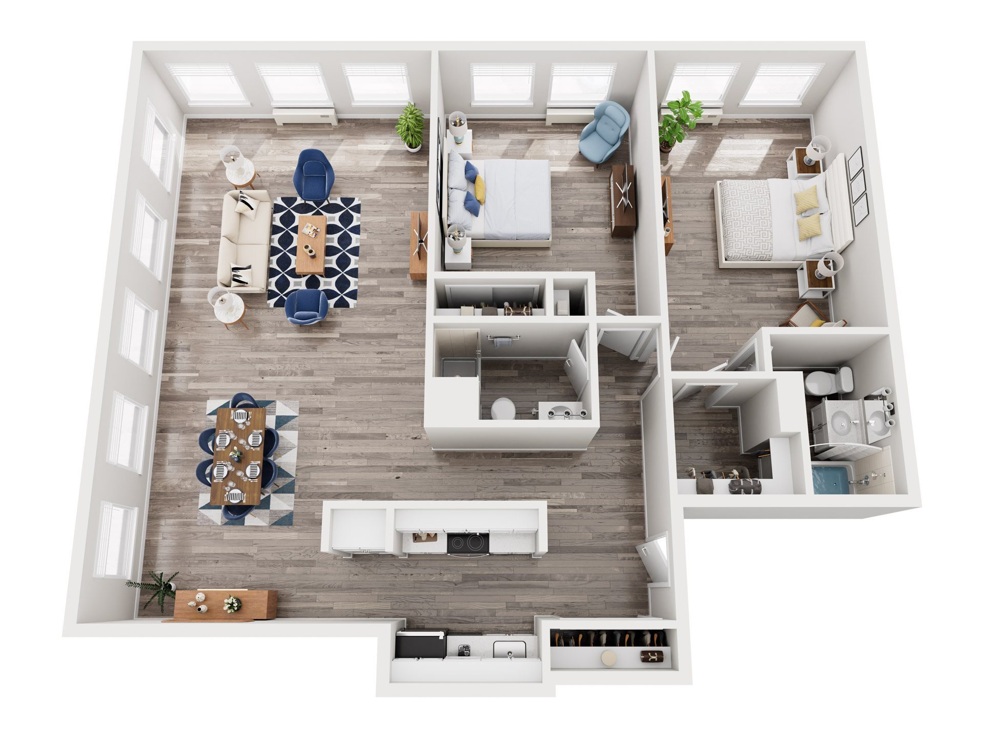 LIV Cleveland – 2 Bedroom 2x2