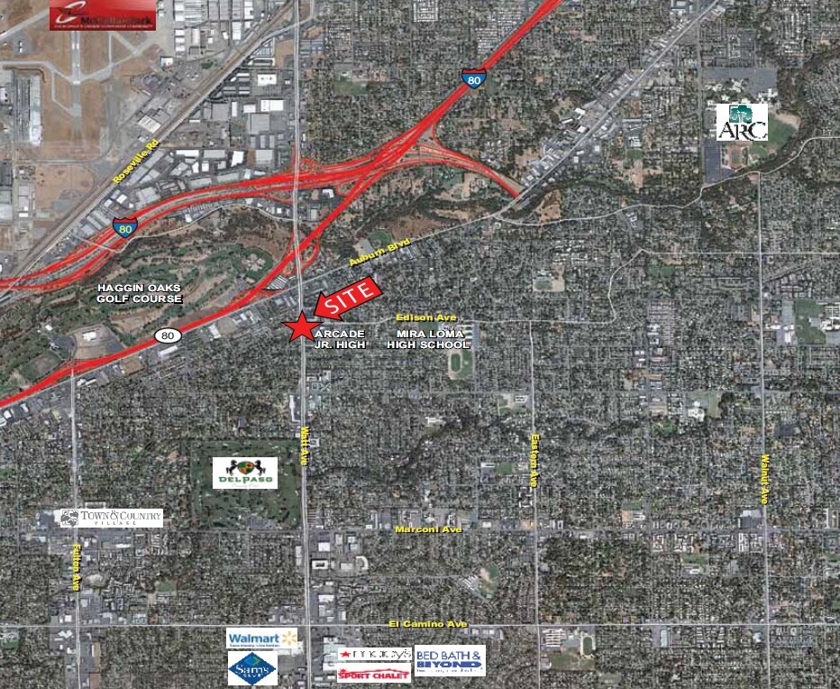 Aerial Photo - 3477-3487 Edison Ave