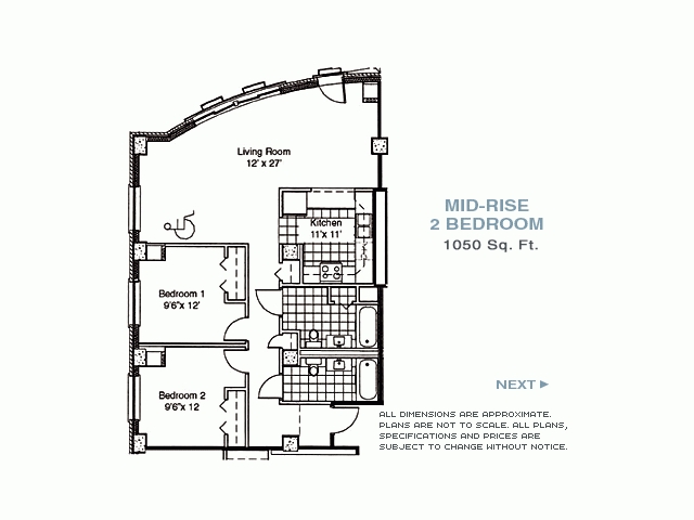 2BR/2BA - Lake Park Crescent Apartments