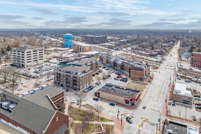 Aerial Photo - Shops at Village Centre Apartments