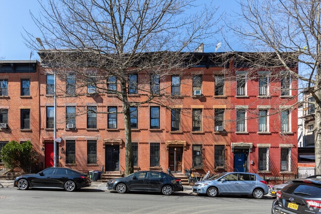 Beautiful brownstone buildings give Prospect Heights its charm.