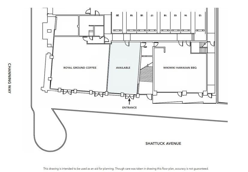 Street Plan - & 2415 Shattuck-Manville Apartments