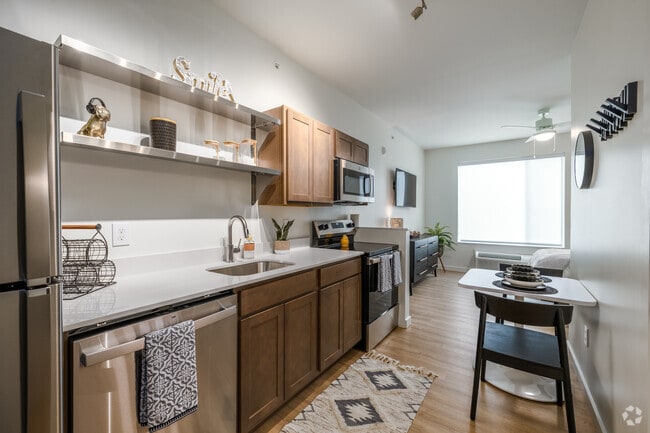 Studio - 350SF - Kitchen/Dining - Studios340 - All Inclusive Pricing Apartments