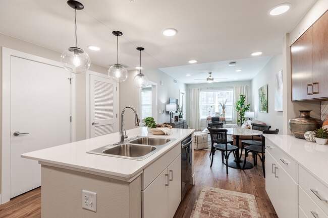 Spacious Kitchen with Island - Flatiron Flats Apartments
