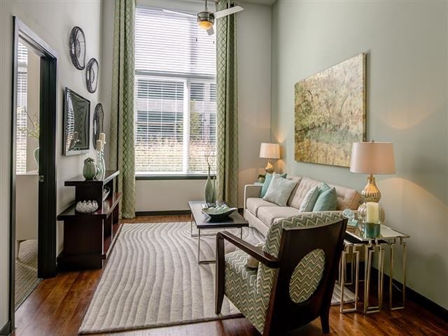 Spacious Living Room - The Flats at Taylor Place