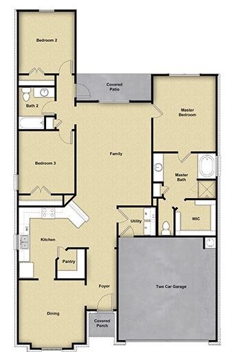 Plano de planta - 22607 August Crow Dr