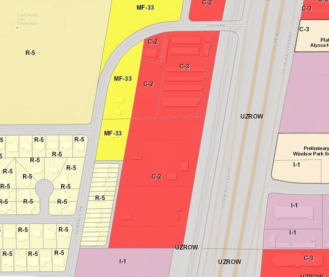 Mapa de zonificación - The Parker