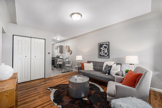 living room - w/d closet - 7145 W 16th Pl Townhome