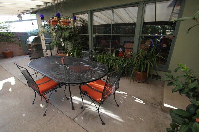 Covered patio outside living room - 13403 Cumpston St