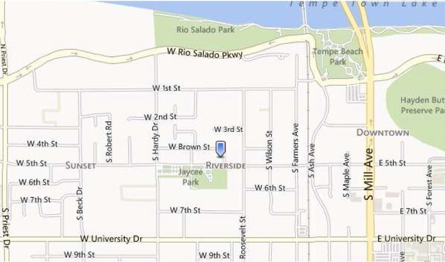Mapa del área - 417 S Mitchell Dr