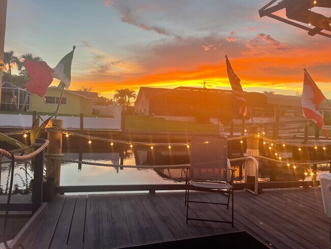 Sunset from the dock - 4836 Tudor Dr