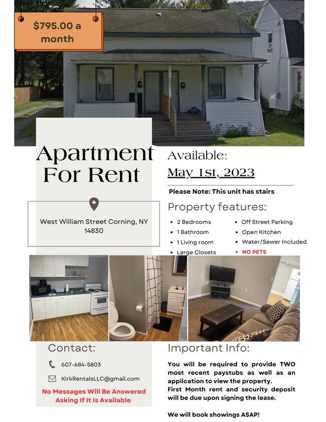 272102 W William St Unit 102, Corning, NY 14830 Rentals in Corning at