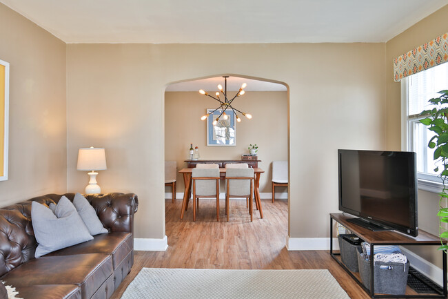 Living Room looking toward Dining Room - 608 Merwin Ave