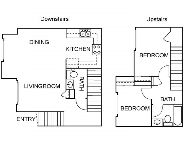 2BR/1.5BA - SAN ANTONIA VISTA APARTMENTS