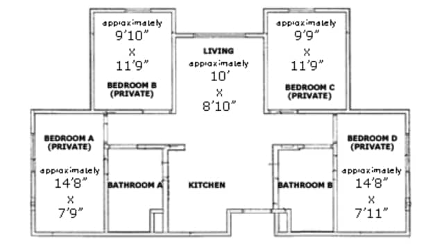 Poly Canyon Village Housing Apartments San Luis Obispo Ca 4br 2ba Poly Canyon Village Housing