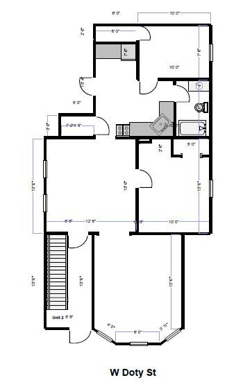 Floor Plan #1 - 415 W Doty St