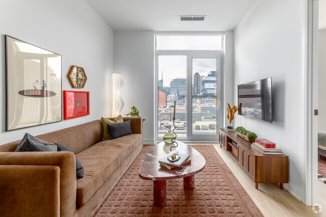 2BR + Den, 2BA - 857SF - Living Room - Cherry House at Canary Landing