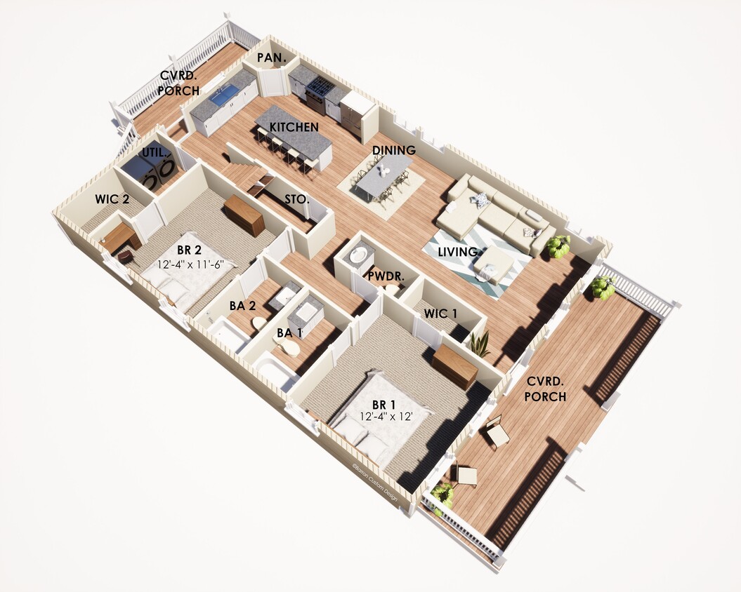 Floorplan - Volunteer Cottages