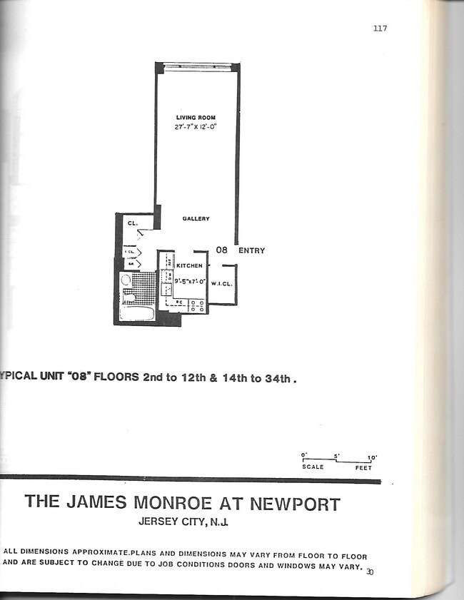 Plano de planta - 45 River Dr S