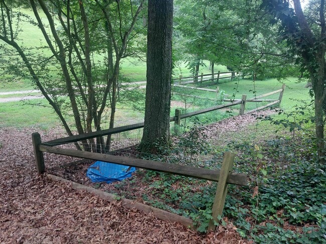 Partially fenced yard - 33 Hoyt Rd