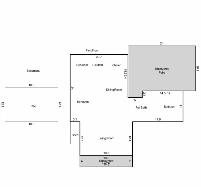 floor plan - 1520 Tamarac St