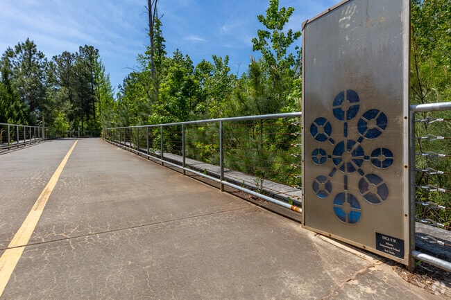 Artwork along the Path 400 multi-use trail through North Buckhead.
