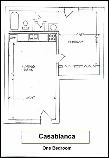 1HAB/1BA - Casablanca