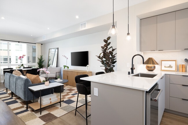 Signature Collection I 3-Bedroom Townhome Living and dining areas - Avalon Pleasanton