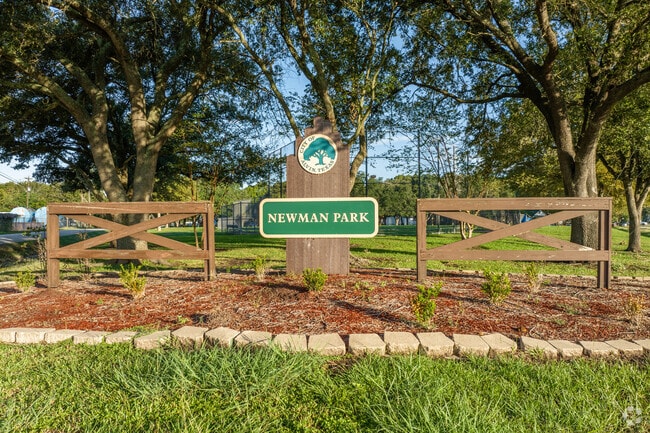 Newman park provides 2.5 acres of family friendly fun in the Alvin neighborhood.