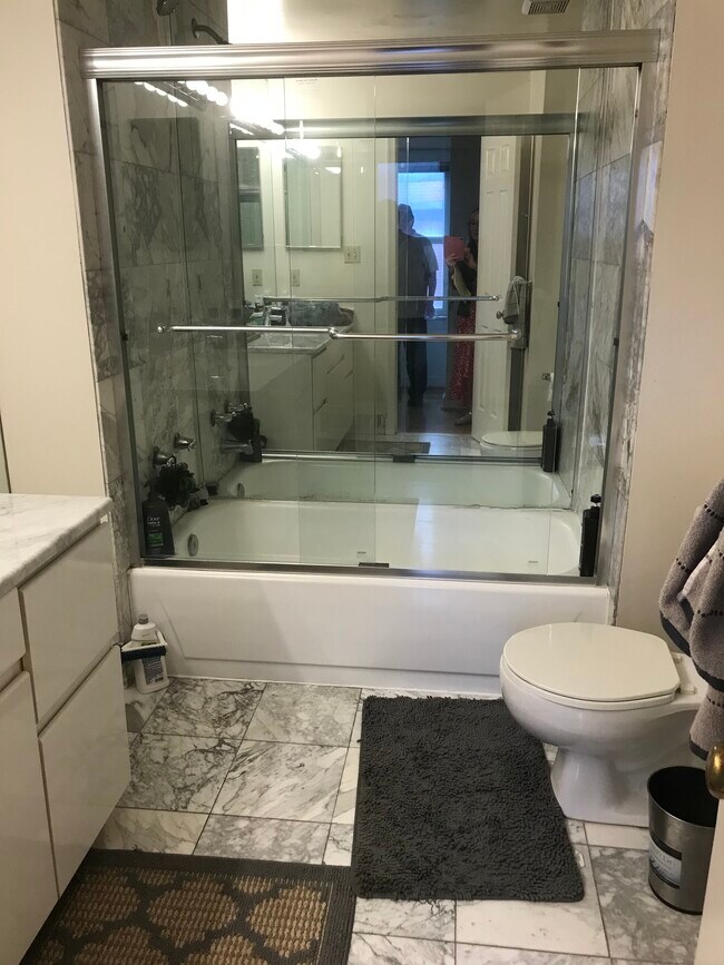 One of the upper I full baths. - 1402 Foxhall Rd NW