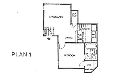 1BR/1BA - Village Green Apartments