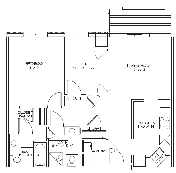 Apartamento B - Orono Woods Senior Living