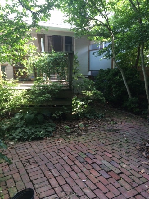 Brick patio - 120 Claremont Ave