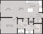 A1 - 1 Bedroom / 1 Bath