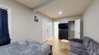 This 520 square foot apartment in Atlanta, GA offers a thoughtful layout maximizing space efficiency. The single-story unit features one bedroom measuring 170 square feet, providing ample space for rest and relaxation. The property boasts two full bathrooms, enhancing convenience for residents and guests.

The kitchen is a standout feature, showcasing warm wooden cabinetry, granite countertops, and white appliances. Large windows allow natural light to illuminate the space, while tile flooring adds durability and easy maintenance. The living area, while compact, accommodates a comfortable seating arrangement and flows seamlessly into the dining space.

The bedroom continues the home's aesthetic with hardwood flooring and neutral wall colors, creating a serene atmosphere. Both bathrooms are well-appointed, with one featuring a spacious tiled shower.

Despite its modest size, the apartment's layout feels open and airy, with a hallway connecting the various rooms. The unit's design prioritizes functionality without sacrificing style, making efficient use of every square foot. Located at 767 Kennolia Dr SW in Atlanta, this property offers a cozy yet practical living solution in an urban setting.