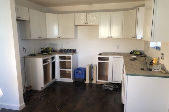 Kitchen during construction - 1030 S Catlin St