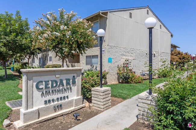 Entrance - Cedar Apartments