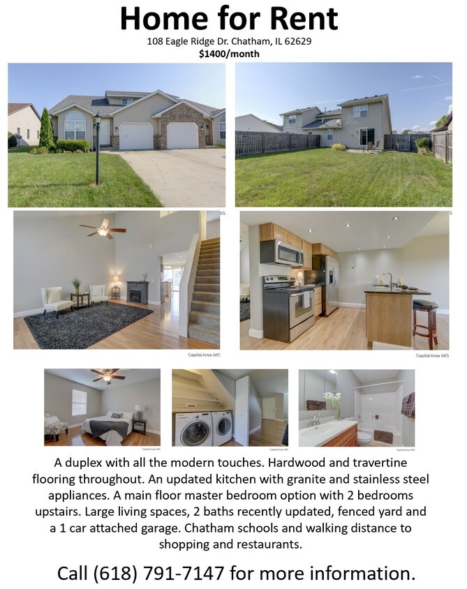108 Eagle Ridge Dr, Chatham, IL 62629 House Rental in Chatham, IL