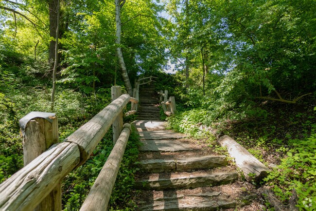 Big Bay Park has multiple trails, some with challenging staircases.