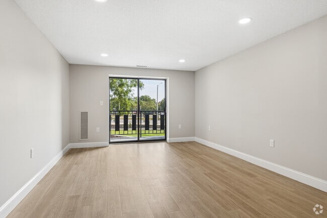 2BR, 1BA - 1,080SF - Living Room - Ocean Point Apartments