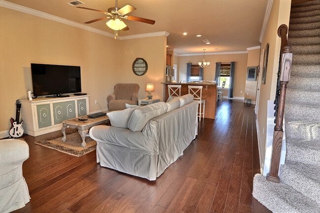 Living room (now has shiplap walls) - 111 Golf Villa Dr