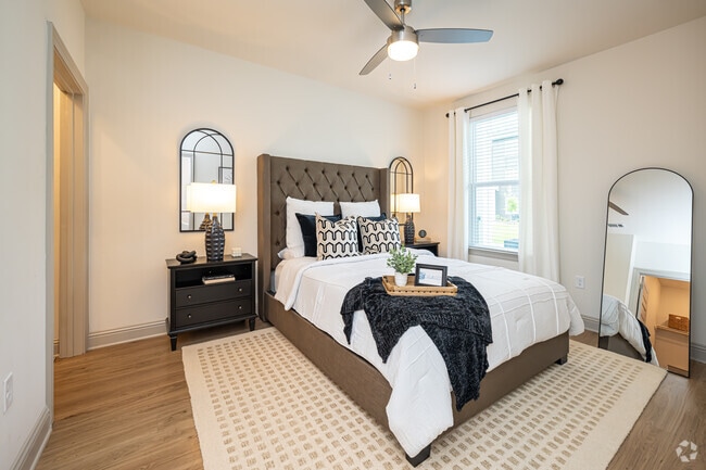 The Magnolia: 2BR, 2BA- Primary Bedroom - The Waters at Settlers Trace