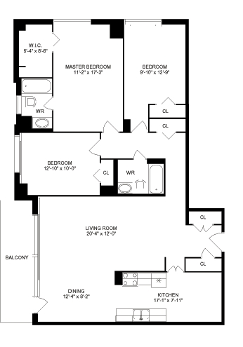 2BR/1BA - Fontenay Court