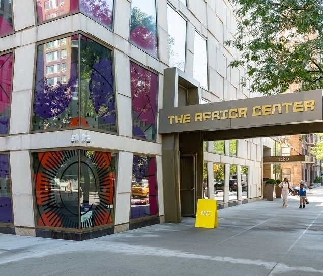 The Africa Center, located at 5th Avenue and 110th Street, features about 60 exhibits