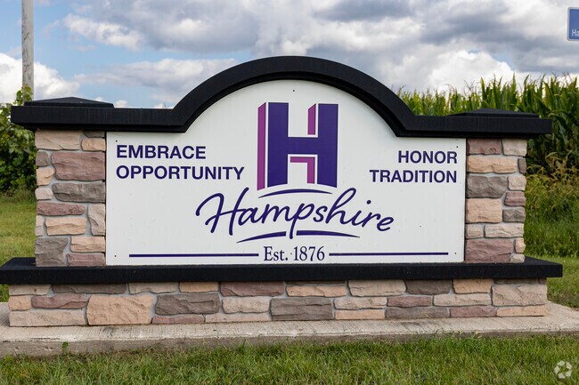 Embrace Oppurtunity and Honor Tradition is Hampshire Illinois slogan.