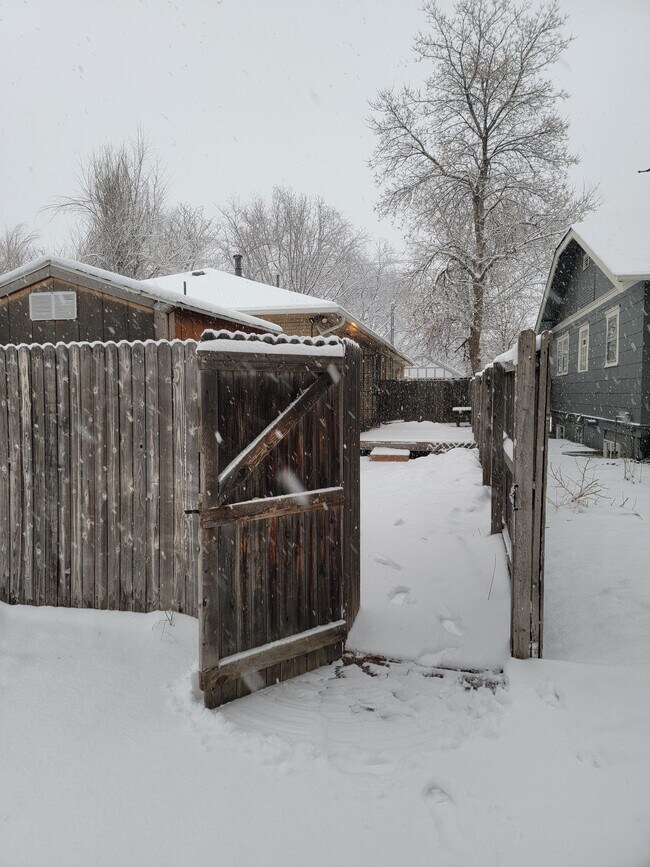 Gate to the Garden unit from sidewalk - 2500 E Jewell Ave