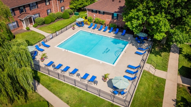 Cove Lake Village | Pool Area Angle 3 - Cove Lake Village Apartments