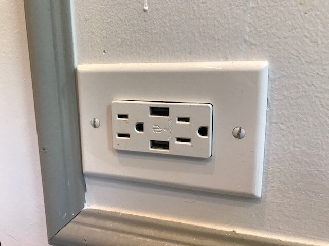 USB charging outlets - 106 S Menard Ave